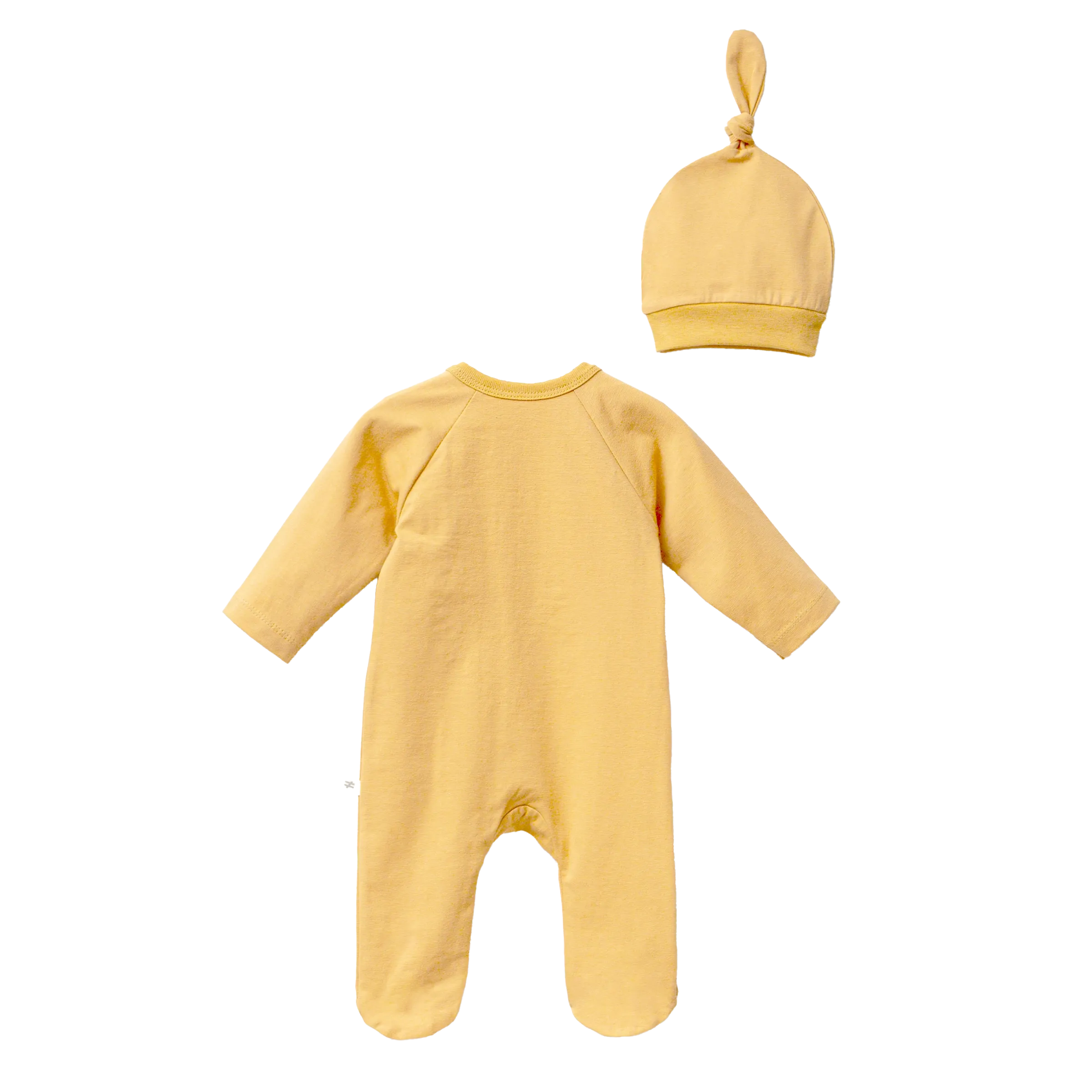 Yellow Tractor Graphic Babygrow & Hat